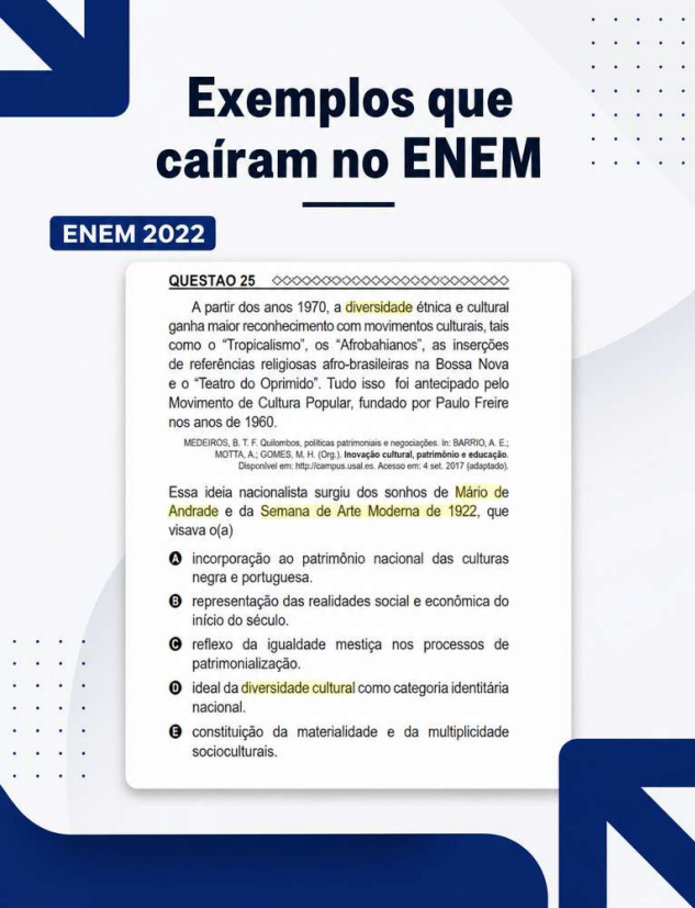 Exemplo de questão do ENEM 2022 resolvida