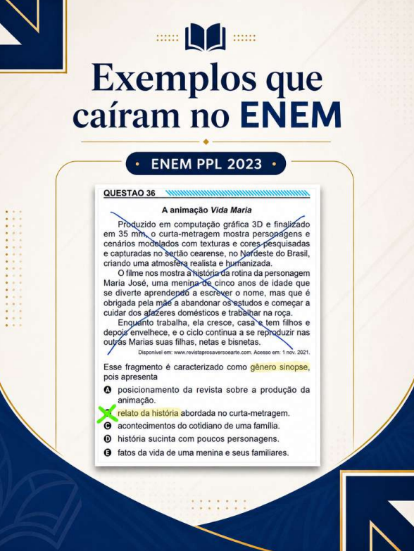Exemplo de questão do ENEM PPL 2023 resolvida